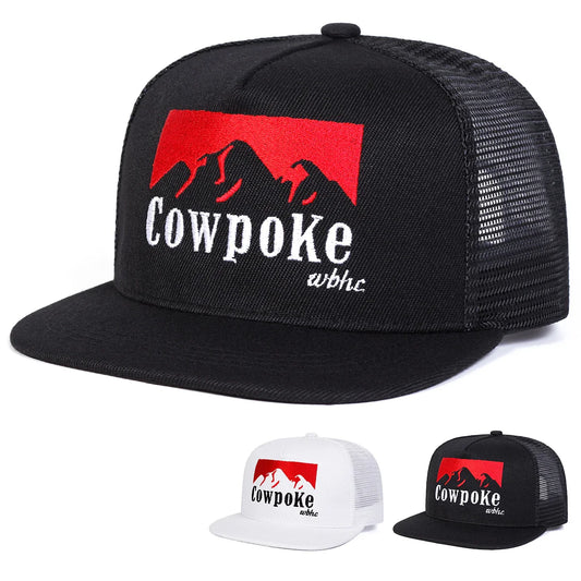 Unisex Letter Embroidery Hip-hop Net Hats