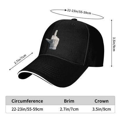 Baseball Cap Rhinestone Silver MJ Michael Jackson Glove Hand Silhouette Print