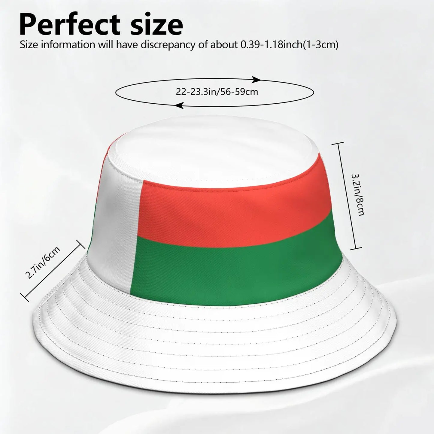 Madagascar Fisherman Hats Free Custom Made Name Number Logo Bucket Cap