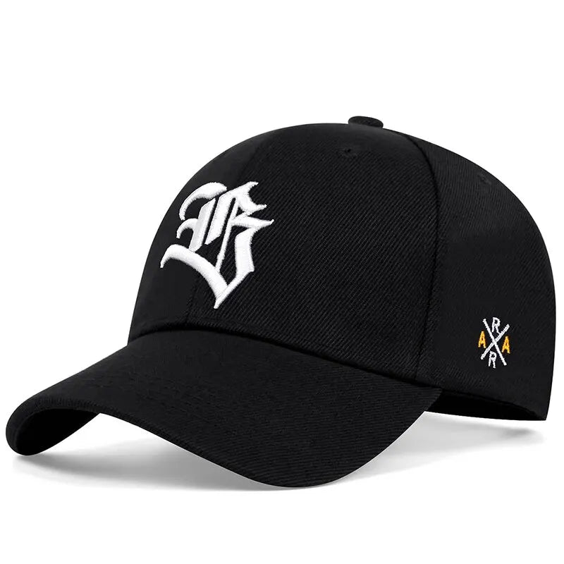 Unisex Gothic Letter Geometric Embroidery Baseball Caps