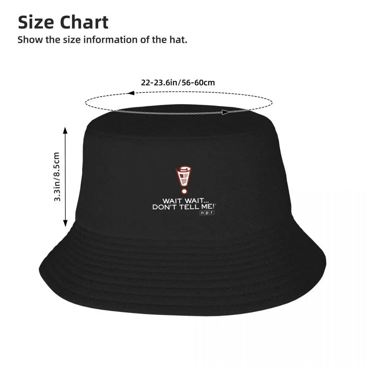 NPR Wait Wait Don’T Tell Me Logo Premium Bucket Hat