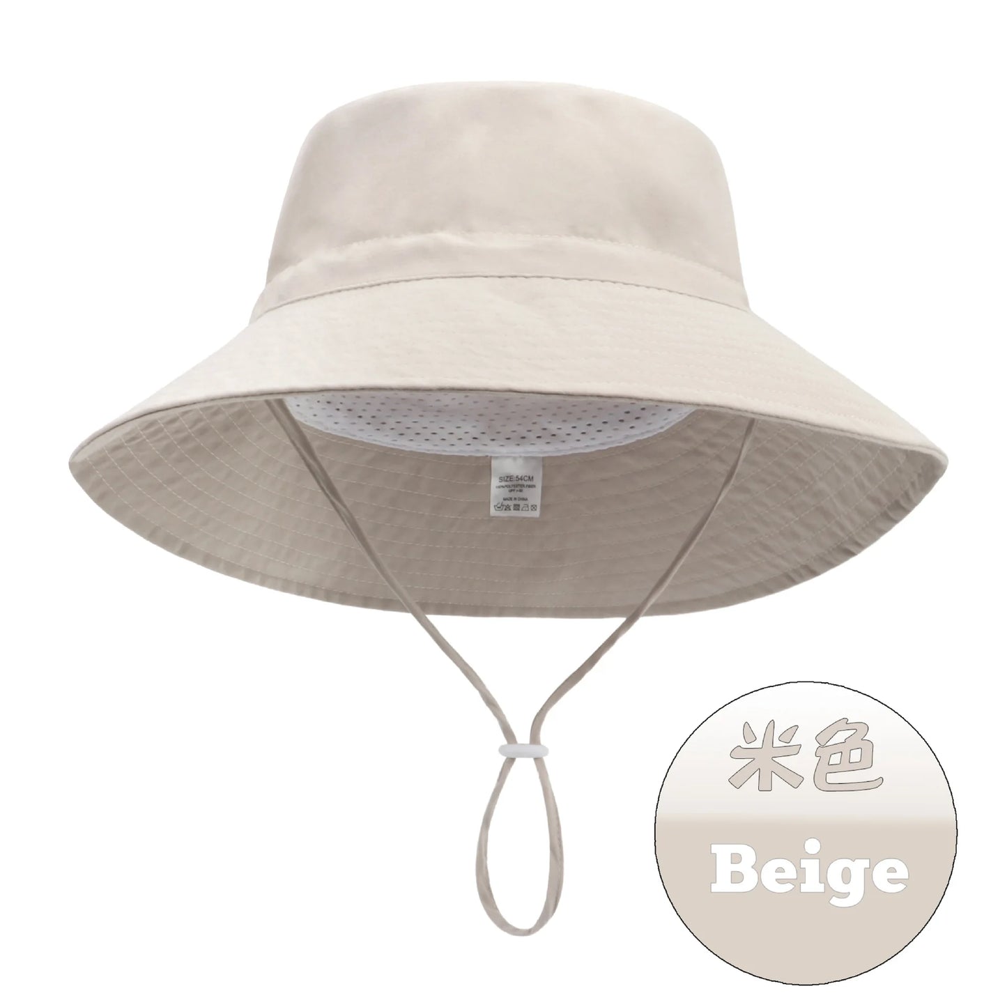 Summer Big Brim For Child Soft Breathable For Boys And Girls Outdoor Bucket Hat