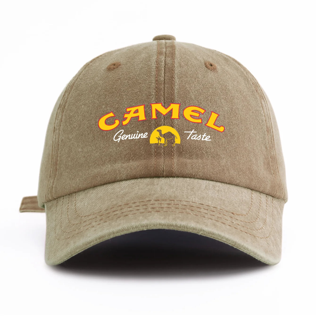 CAMEL Print Washed Baseball Cap For Adults