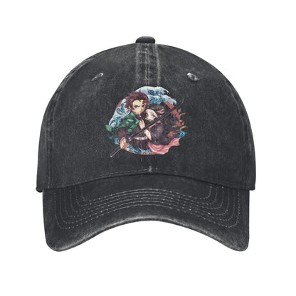 Vintage Demon Slayer Tanjirou Nezuko Baseball Cap