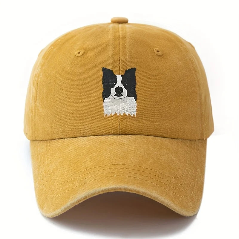 Printed Cute Border Collie Dog Baseball Cap