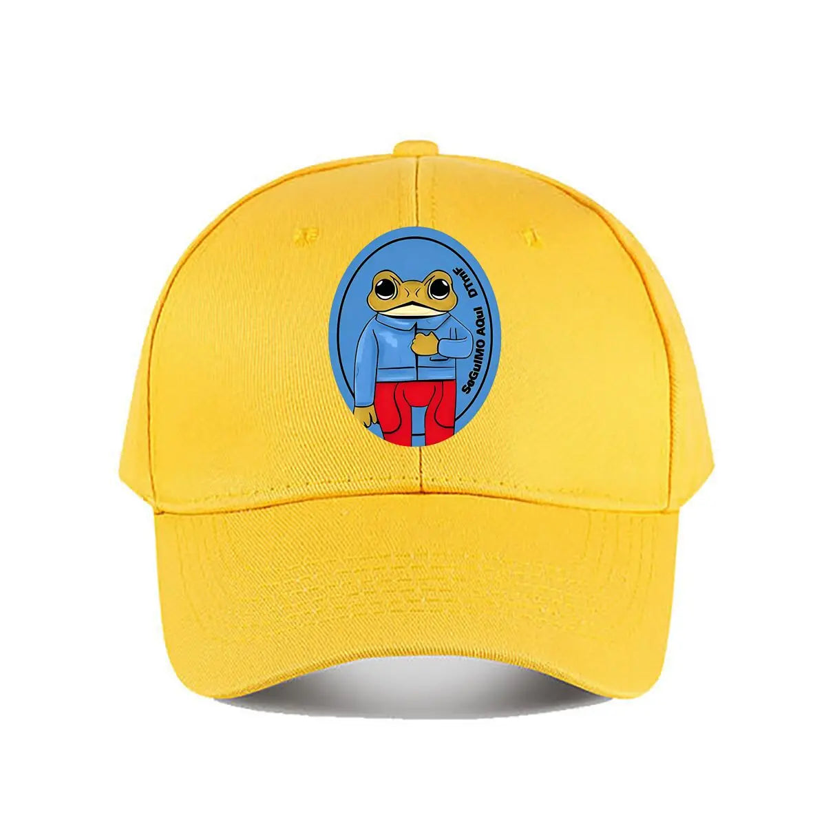 Oversized Brown Cartoon Frog Baseball Cap