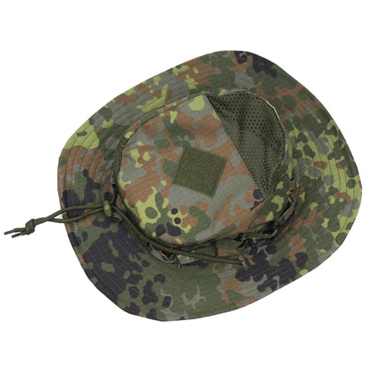 Camouflage Enthusiasts Square Pocket Camo Bonnie Cap US Bucket Benny Hats