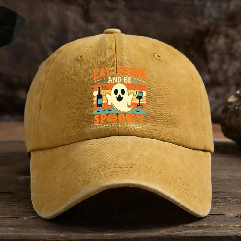 Halloween Ghost Graphic Baseball Cap