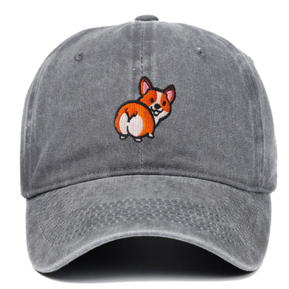 Fun Corgi Canine Embroidered Baseball Hats