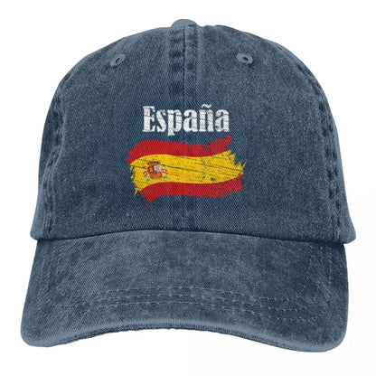 Espana Spanish Flag Vintage Graphic - Spain Lovers Tourists Souvenir Cool National Gift Young Gift A Baseball Cap
