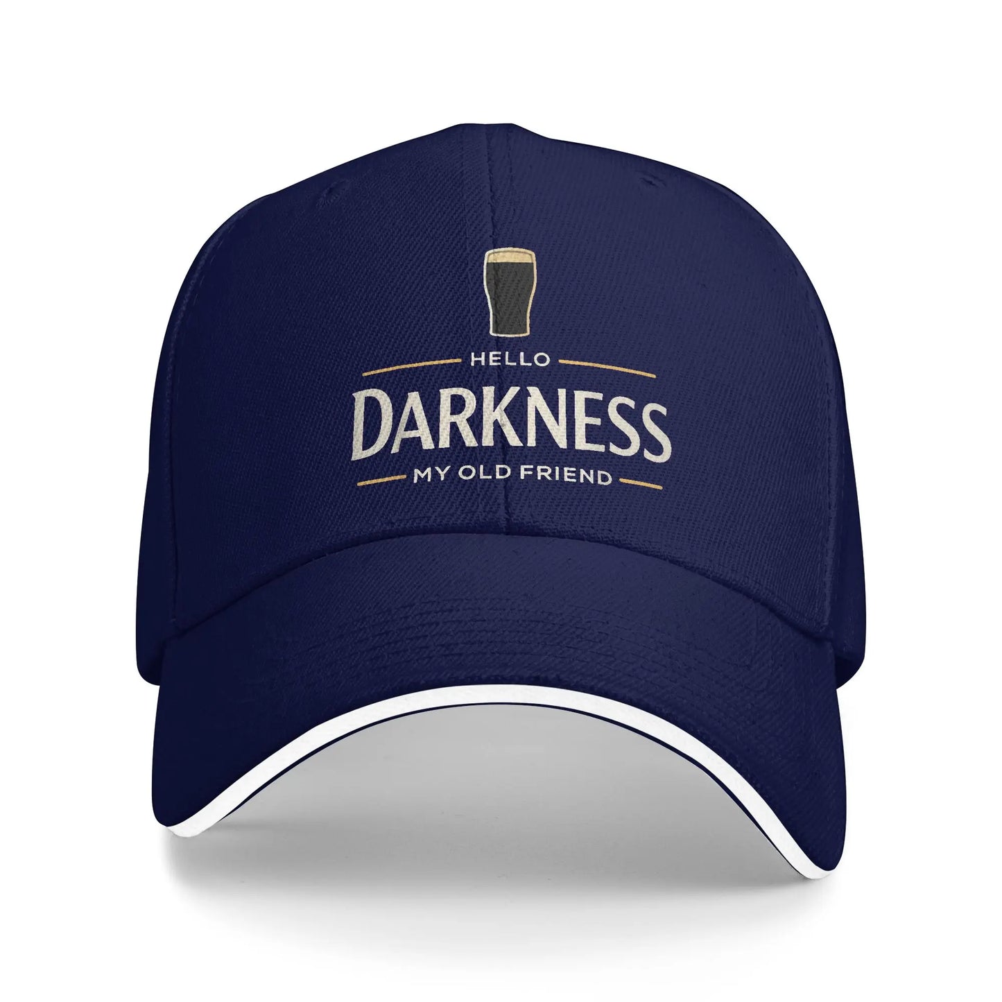 Adult St Paddys Day Hello Darkness My Old Friend Baseball Cap
