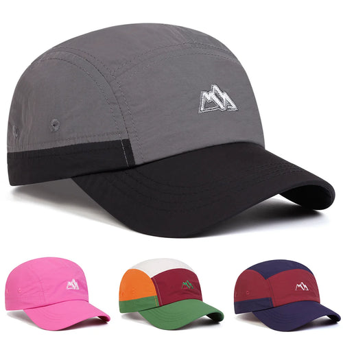 Unisex Mountain Range Label Quick Drying Baseball Caps