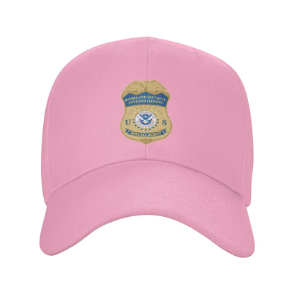 ICE Immigration Logo And Customs Enforcement Sun Baseball Cap For Men