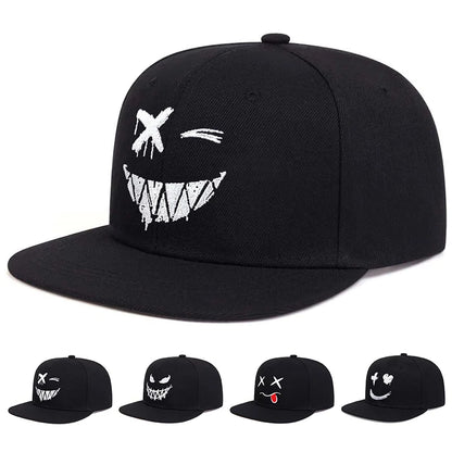 Unisex Personality Embroidery Hip-hop Hats Outdoor Adjustable Casual Snapback Caps Sunscreen Hat Sports Golf Cap