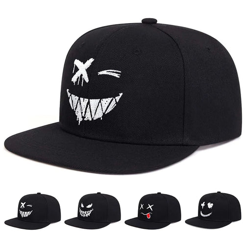 Unisex Personality Embroidery Hip-hop Hats Outdoor Adjustable Casual Snapback Caps Sunscreen Hat Sports Golf Cap