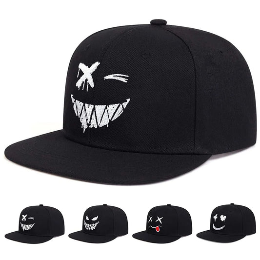 Unisex Personality Embroidery Hip-hop Hats Outdoor Adjustable Casual Snapback Caps Sunscreen Hat Sports Golf Cap
