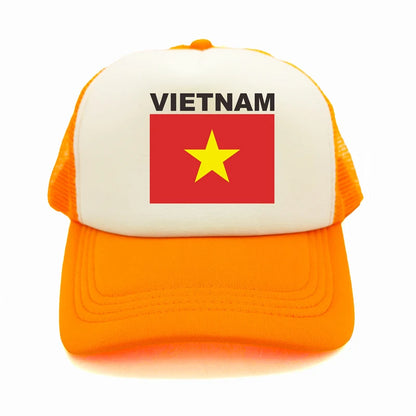 Vietnam Trucker Cap Summer Men Cool Country Flag Hat Baseball Cap
