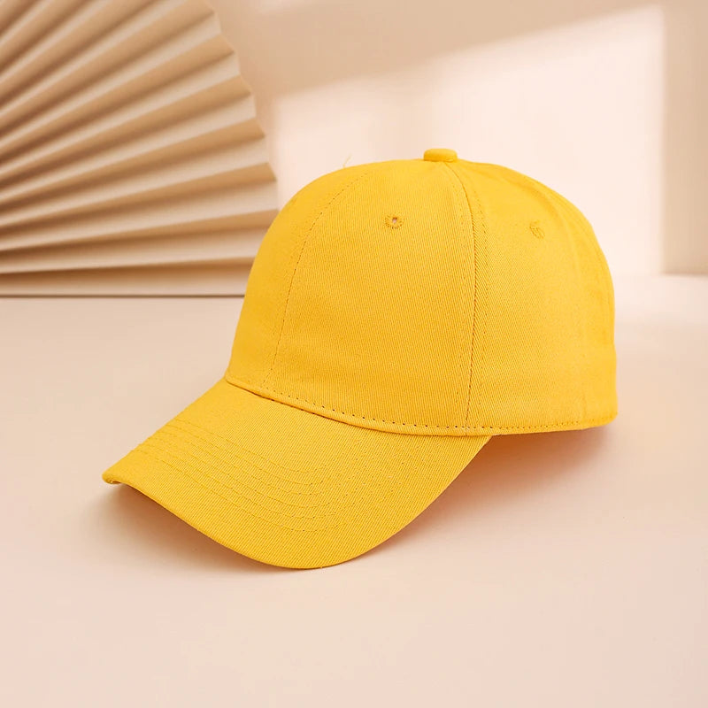 Casual Fashion Solid Color Soft-Top Baseball Cap