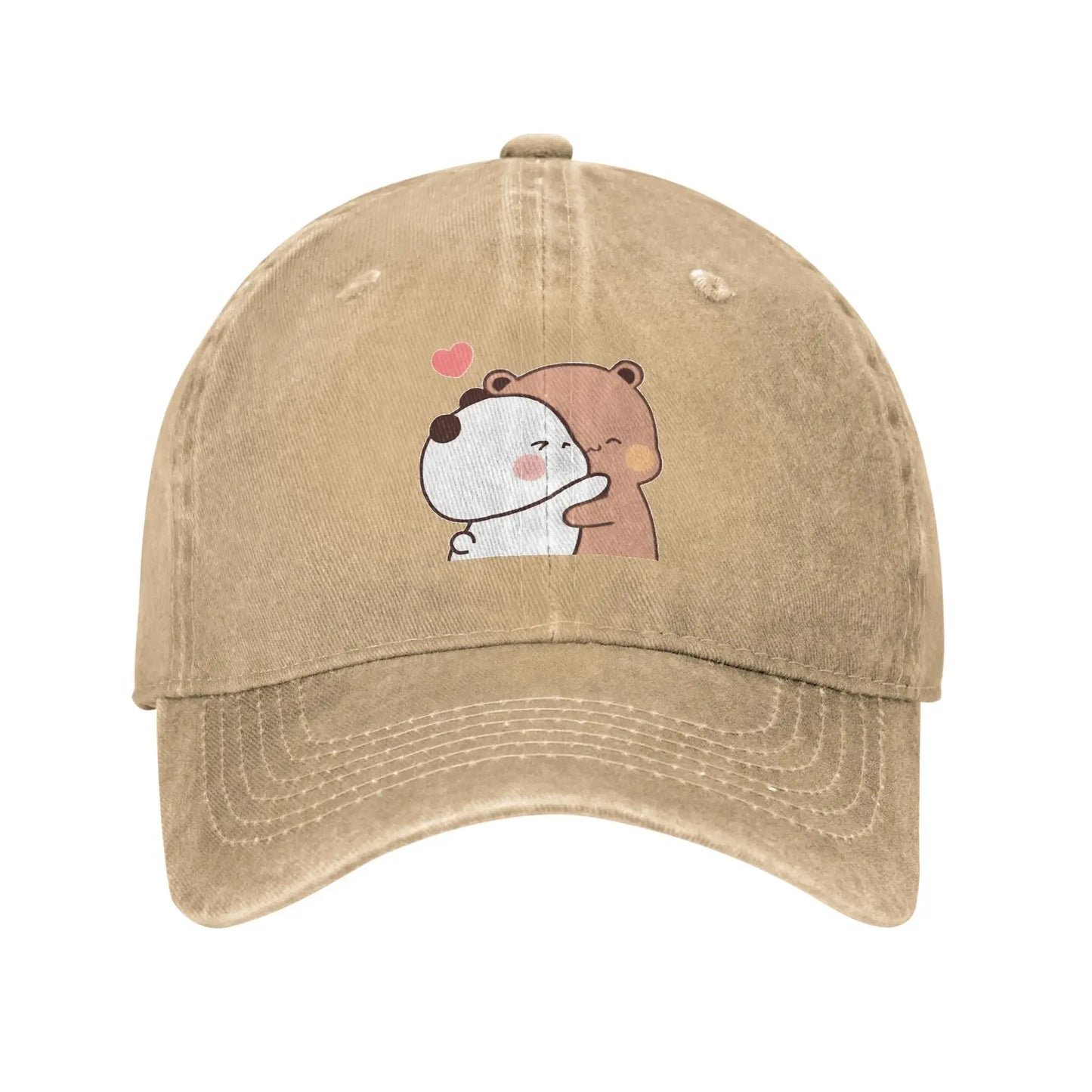 Washed Baseball Cap Kawaii Bubu Dudu Couple Pandas