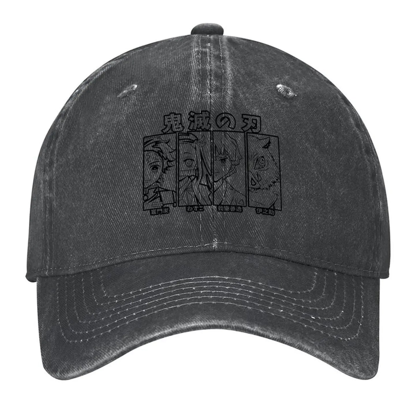 Anime Slayer Team Demon Anime Tees Sticker Manga T-Shirt Baseball Cap