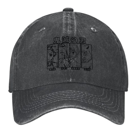 Anime Slayer Team Demon Anime Tees Sticker Manga T-Shirt Baseball Cap