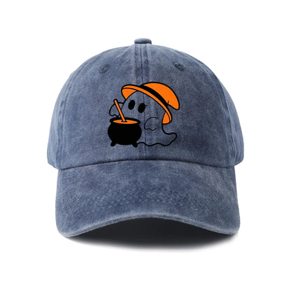 Ghost with Umbrella Graphic Baseball Cap