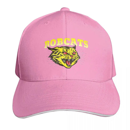 Bobcats Sports Team Badge Art Logo Cap Fashion Casual Baseball Caps