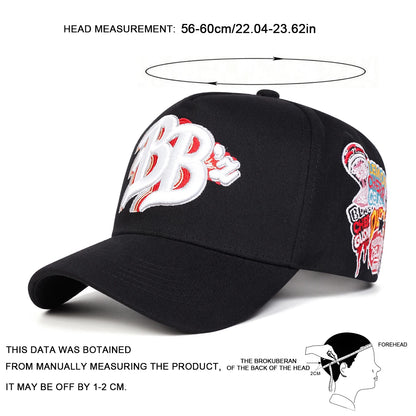 Unisex BB Letter Embroidery Baseball Caps