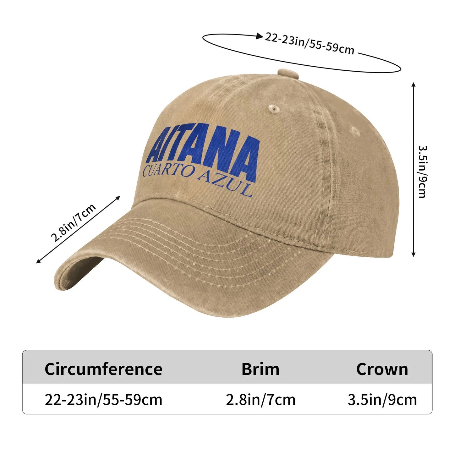 Aitana CUARTO AZUL Tour 2025 Casual Baseball Cap