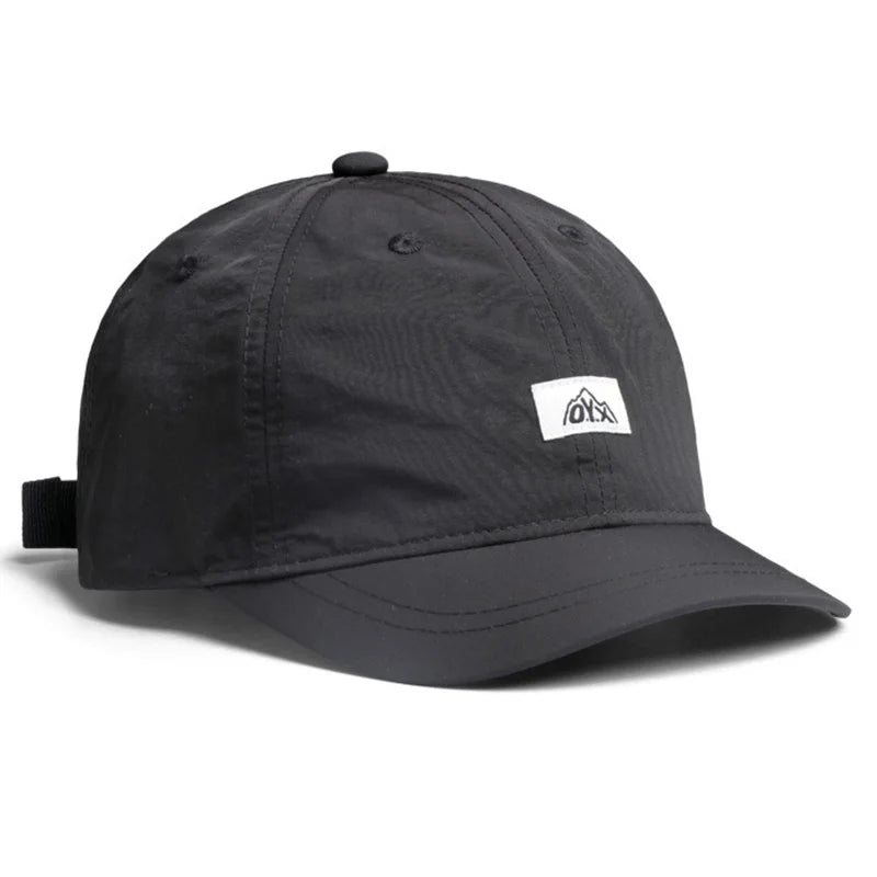 Unisex Retro Baseball Cap With Short Brim