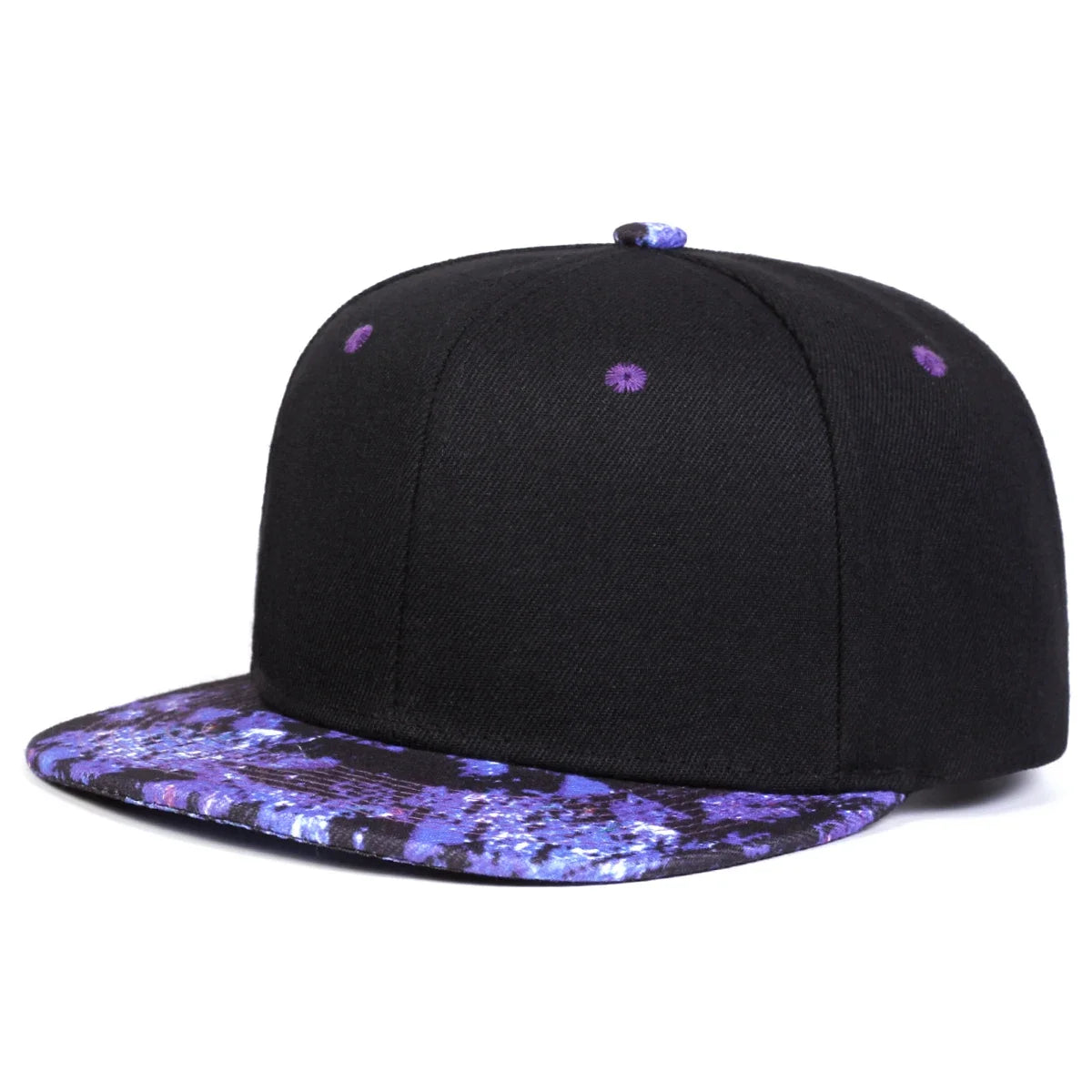 Unisex Purple Starry Sky Printing Hip-hop Hats Fashion Outdoor
