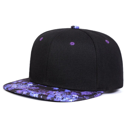 Unisex Purple Starry Sky Printing Hip-hop Hats Fashion Outdoor