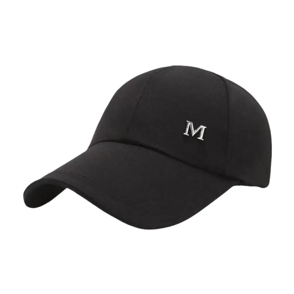 Baseball Cap M Letter Embroidery Pure Color Sun Hat Dad Hats Hip Hop