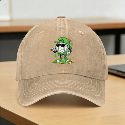 Baseball Drip Ice Cream St Patricks Day Baseball Caps
