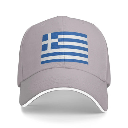 Greek Flag Greece Hellas Hellenic Sun Baseball Cap