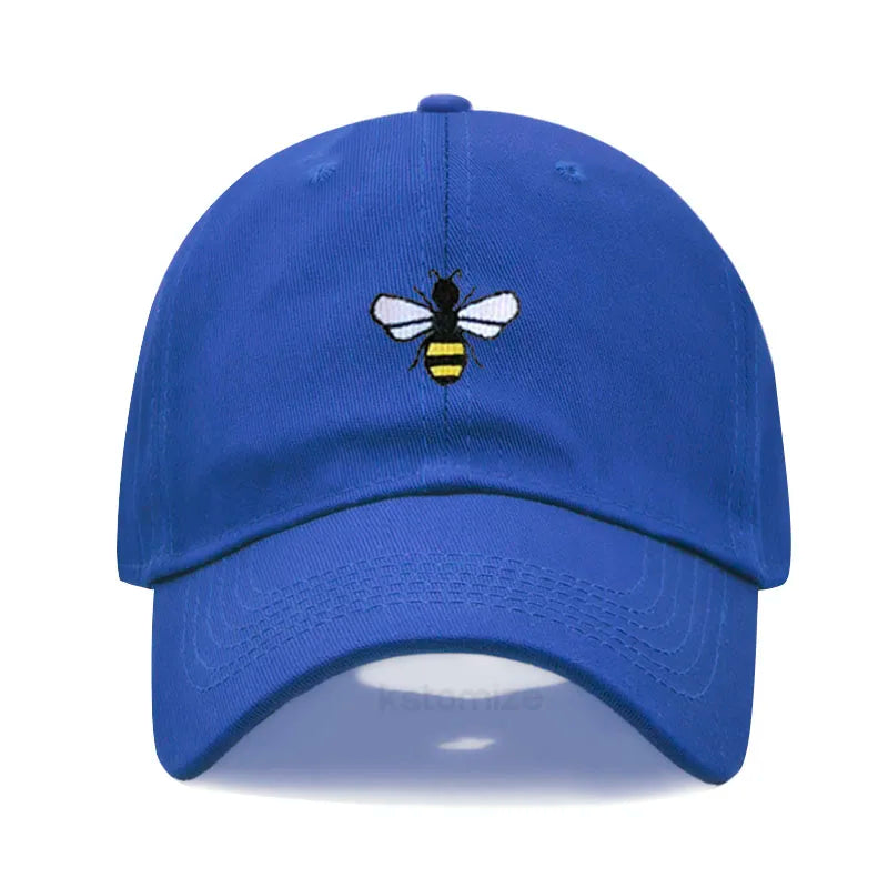 Honeybee Embroidered Baseball Cap For Women Men
