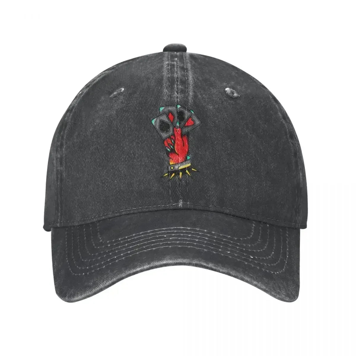 Devil Hand Baseball Cap Poker Cards