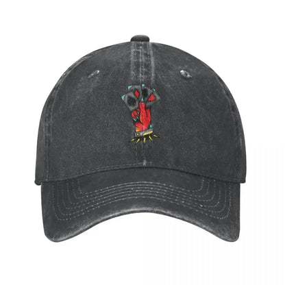 Devil Hand Baseball Cap Poker Cards