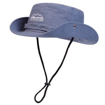 Fisherman Hat Washed And Made Old Large Brim Sun Hat For Men Outdoor Sports Sun Hat