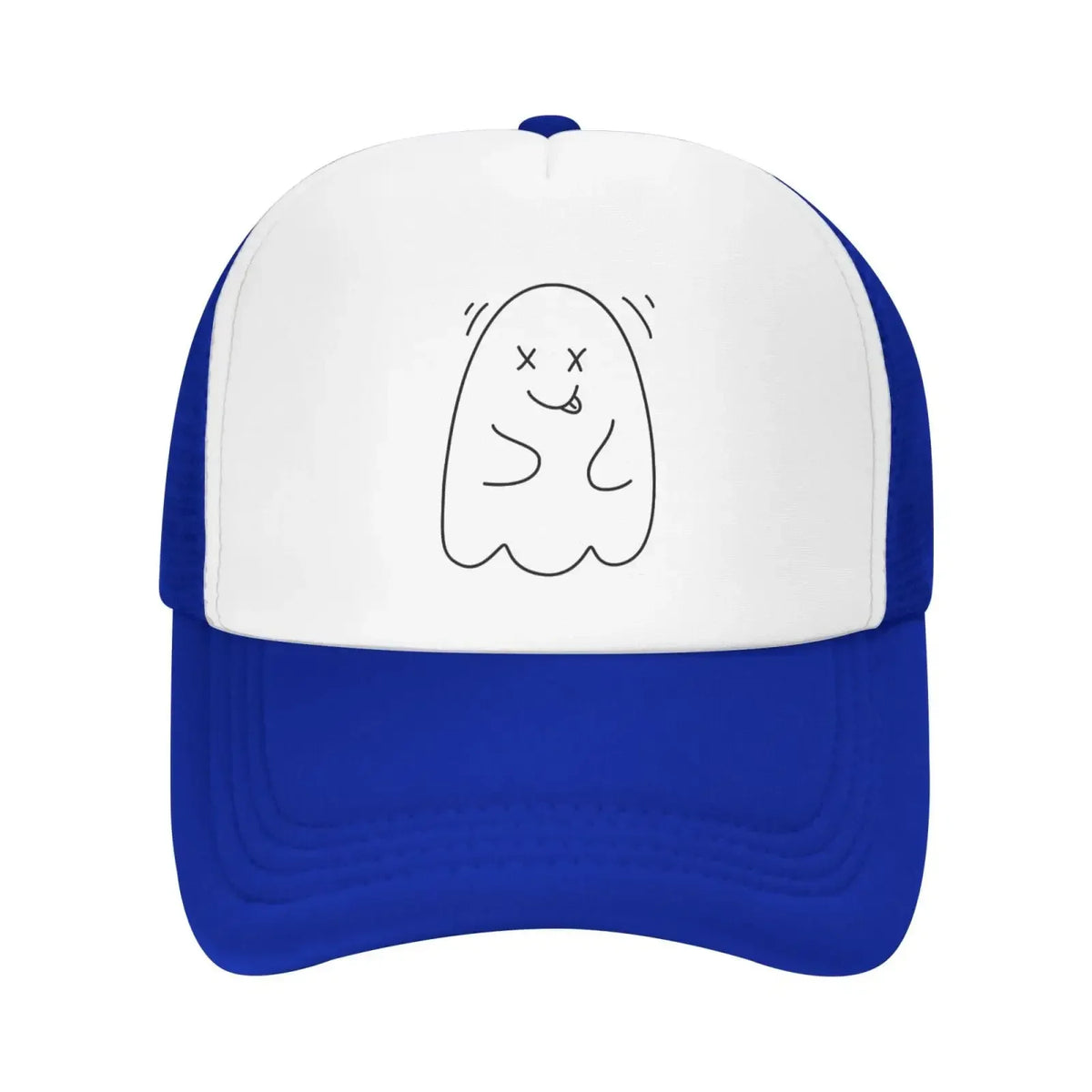 New Mesh Dad Hat Adjustable Washed Cute Ghost Gray Baseball Cap