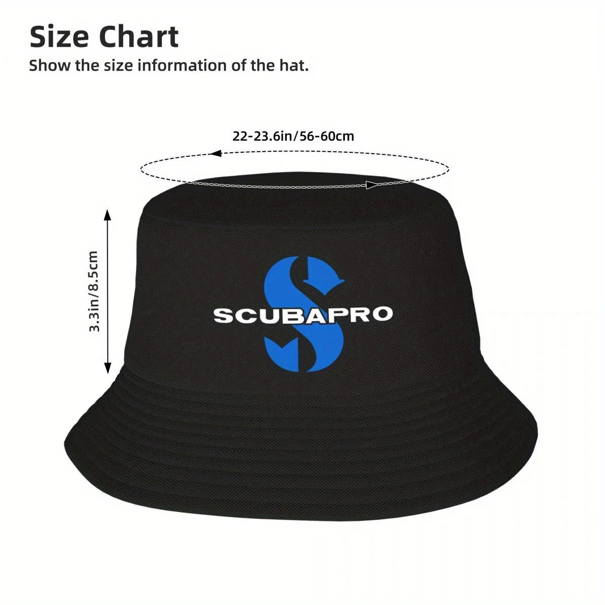 Custom Dive Diving Scubapros Bucket Hat Men Women