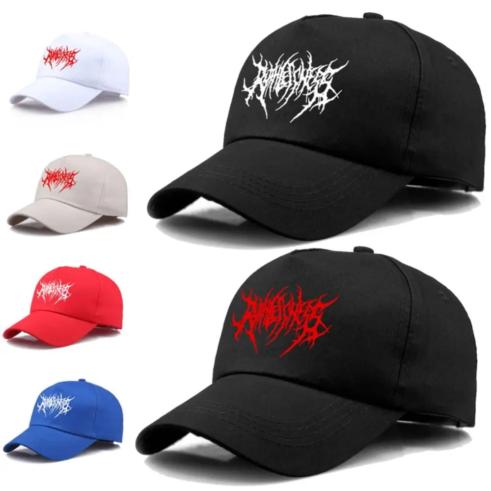 Fashion Gothic Street Punk Embroidery Baseball Caps