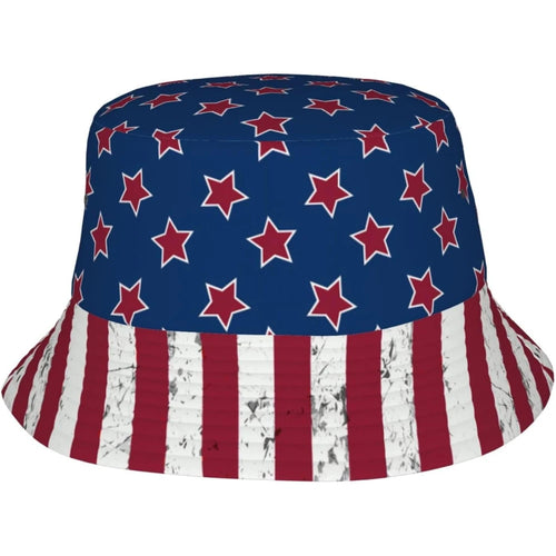 USA Flag Sun Hats For Men Women American Flag Bucket Hat