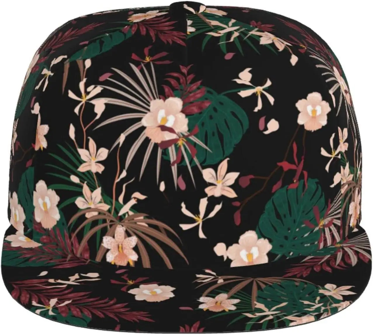 Hawaiian Tropical Flower Snapback Caps Men Women Boys Girls Fashion