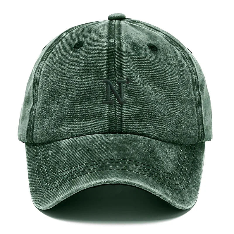 N Unisex Baseball Cap Distressed Fashion Dad Hat Casual Streetwear