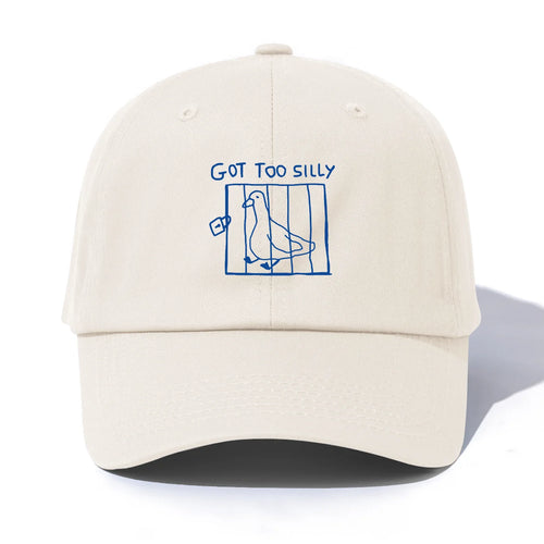 GOT TOO SILLY Print Baseball Cap