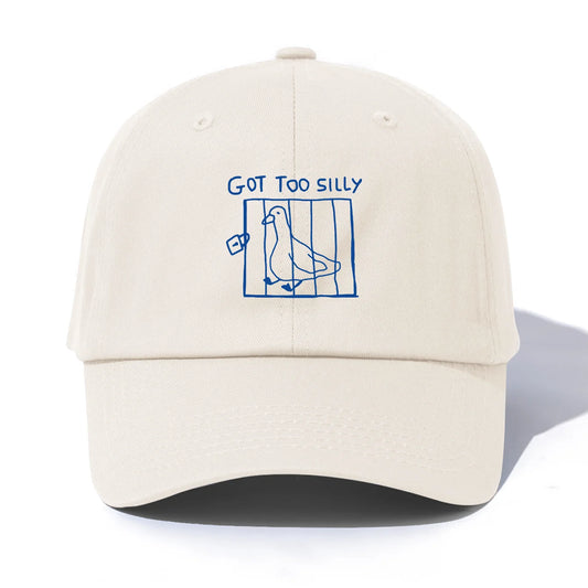 GOT TOO SILLY Print Baseball Cap