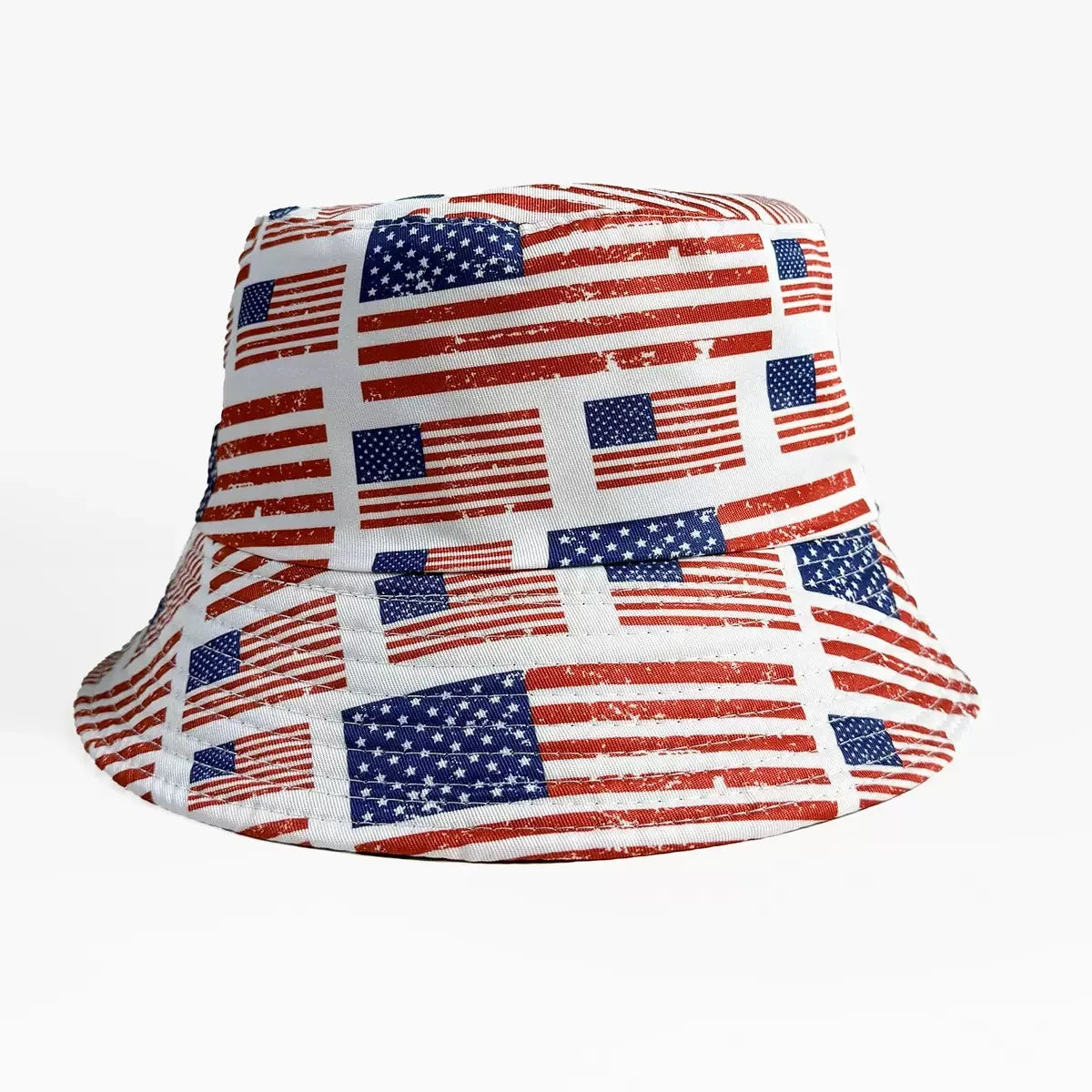Flag Print Cheer Hat Bucket Hat