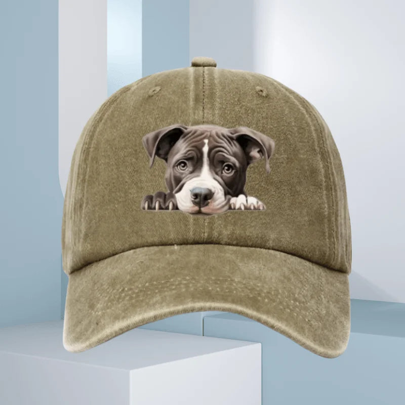 Cute Dog Printed Baseball Cap