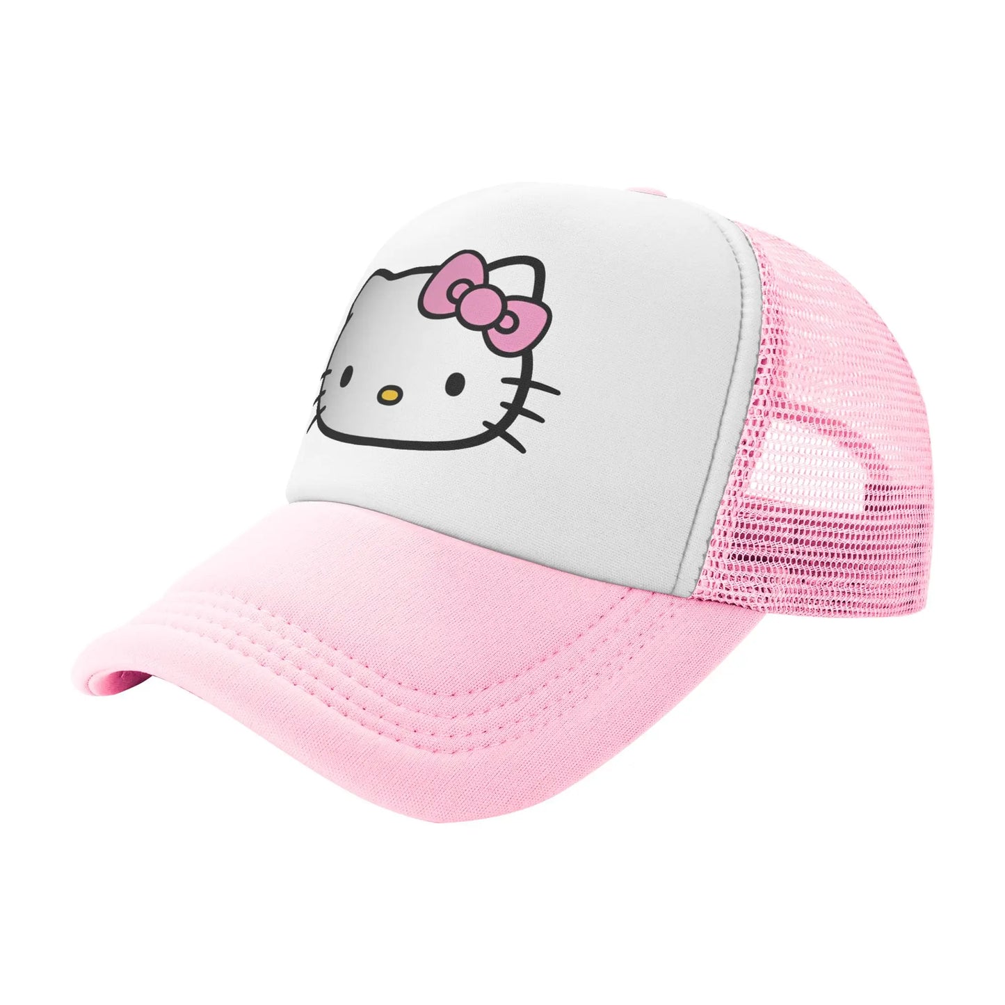 Unisex Hello Kitty Trucker Hats Mesh Baseball Caps
